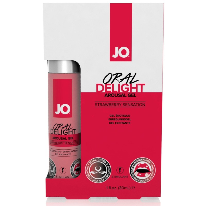Żel do seksu oralnego- System JO - Oral Delight Arousal Gel Strawberry Sensation 30 ml Żel do seksu oralnego- System JO - Oral Delight Arousal Gel Strawberry Sensation 30 ml