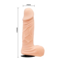 Czarna uprząż strap-on realistyczne dildo 15 cm