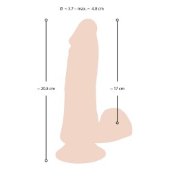Realistyczne miękkie dildo z przyssawką 20,8 cm