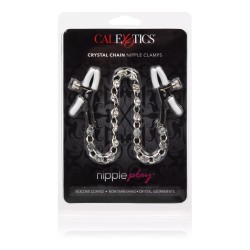 Stymulator-Crystal Chain Nipple Clamps