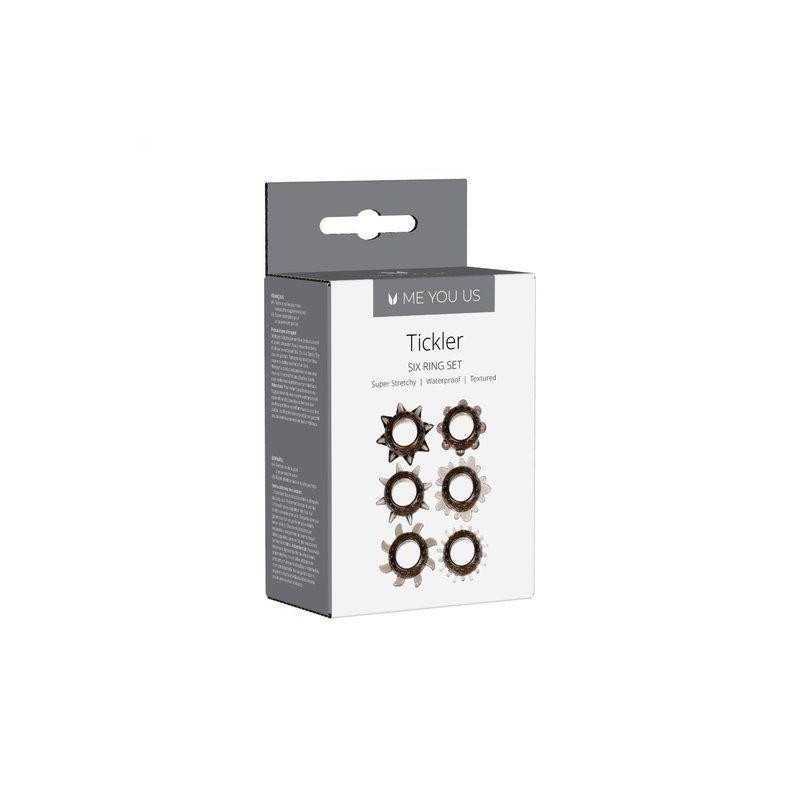 Pierścień- Tickler Set Textured Ring Smoke