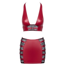 Top & Skirt red L