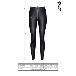 Bielizna - BRMADDALENA001 leginsy czarne rozmiar XL