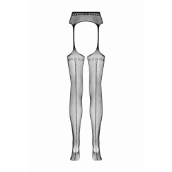 Suspender pantyhose Tula - Black