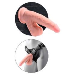 Realistyczne żylaste dildo z wielkimi jądrami 15cm