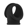 No.48 - Cockring with Ball Strap - Black