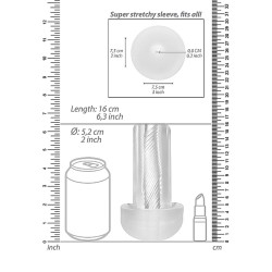 Automatic Cyber Pump with Masturbation Sleeve - Transparent