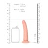 Slim Realistic Dildo with Suction Cup - 6""/ 15,5 cm
