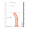 Curved Realistic Dildo with Suction Cup - 6""/ 15,5 cm