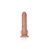 Grube silikonowe żylaste dildo przyssawka 17 cm