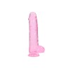 Duże żylaste dildo z przyssawka i jądrami 25,4cm