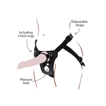 Strap-On Pleasure Harness Black