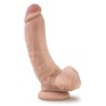 DR. SKIN MR. MAYOR 9 INCH DILDO WITH BALLS BEIGE