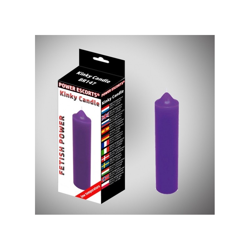 Kinky candle purple low temperature candle 20 cm
