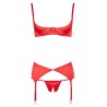 Shelf Bra Set red 85B/L