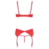 Shelf Bra Set red 85B/L